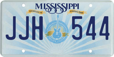MS license plate JJH544