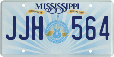 MS license plate JJH564