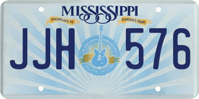 MS license plate JJH576