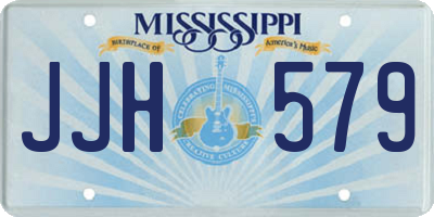 MS license plate JJH579