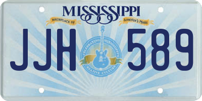 MS license plate JJH589