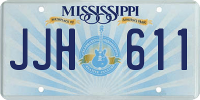 MS license plate JJH611
