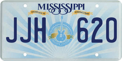 MS license plate JJH620