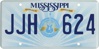 MS license plate JJH624