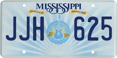 MS license plate JJH625