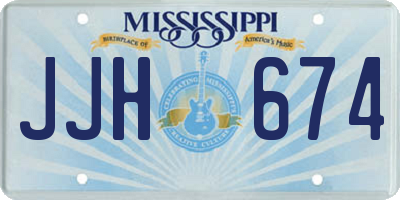 MS license plate JJH674
