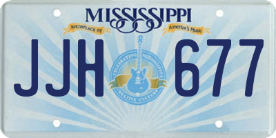 MS license plate JJH677