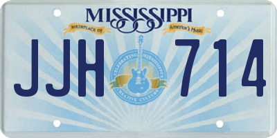 MS license plate JJH714