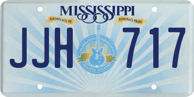 MS license plate JJH717