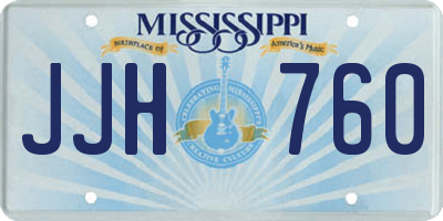 MS license plate JJH760