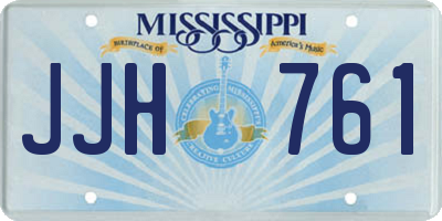 MS license plate JJH761