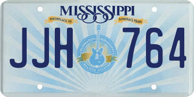 MS license plate JJH764