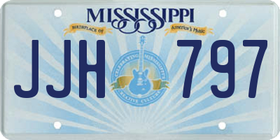 MS license plate JJH797