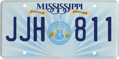 MS license plate JJH811