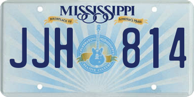 MS license plate JJH814