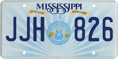 MS license plate JJH826