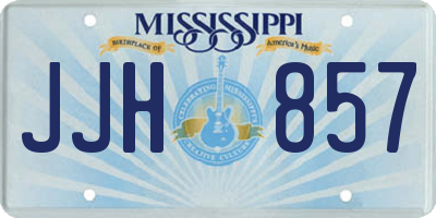 MS license plate JJH857