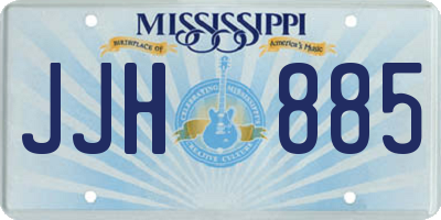 MS license plate JJH885