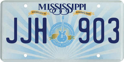 MS license plate JJH903