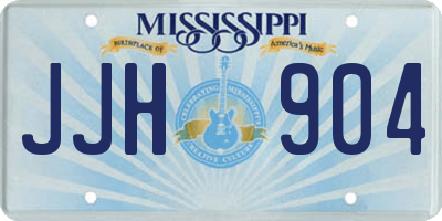 MS license plate JJH904