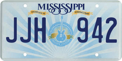 MS license plate JJH942