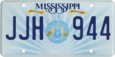 MS license plate JJH944