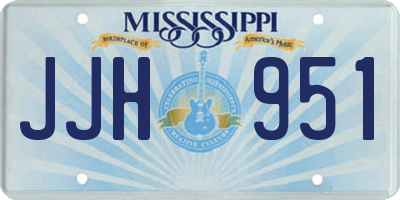 MS license plate JJH951