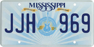 MS license plate JJH969