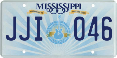 MS license plate JJI046