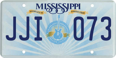 MS license plate JJI073