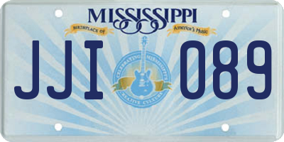 MS license plate JJI089