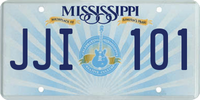 MS license plate JJI101