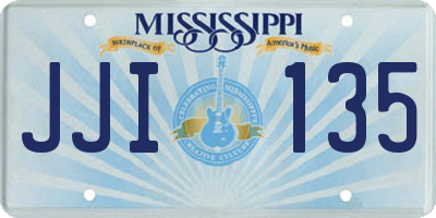 MS license plate JJI135