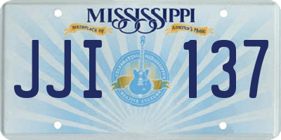 MS license plate JJI137