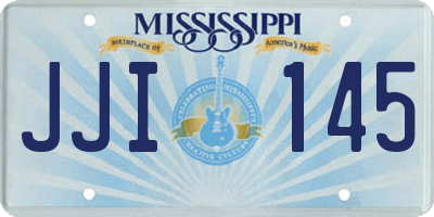 MS license plate JJI145