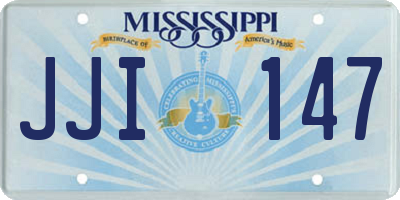 MS license plate JJI147