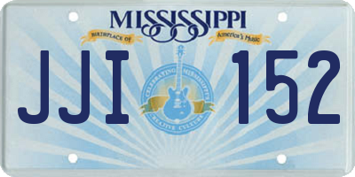 MS license plate JJI152