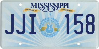 MS license plate JJI158