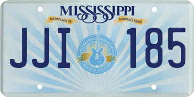 MS license plate JJI185