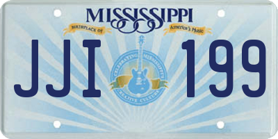 MS license plate JJI199