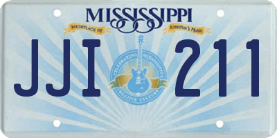 MS license plate JJI211