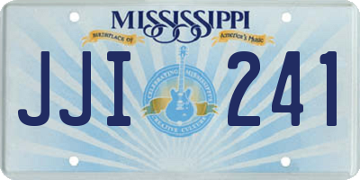 MS license plate JJI241