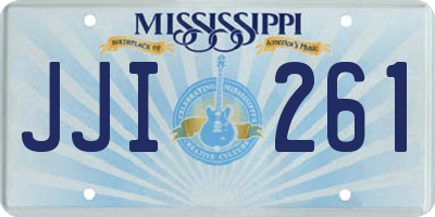 MS license plate JJI261