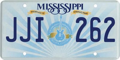 MS license plate JJI262