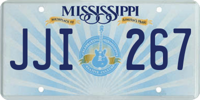MS license plate JJI267