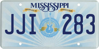 MS license plate JJI283