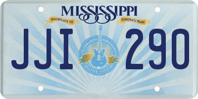 MS license plate JJI290