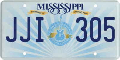 MS license plate JJI305