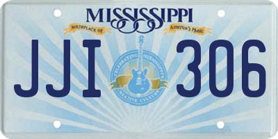 MS license plate JJI306