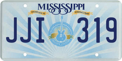 MS license plate JJI319